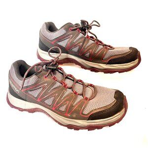Salomon Contagrip-Women's Sz.10-Gray/Pink Aramis Fitness/Outdoor Running Sneaker